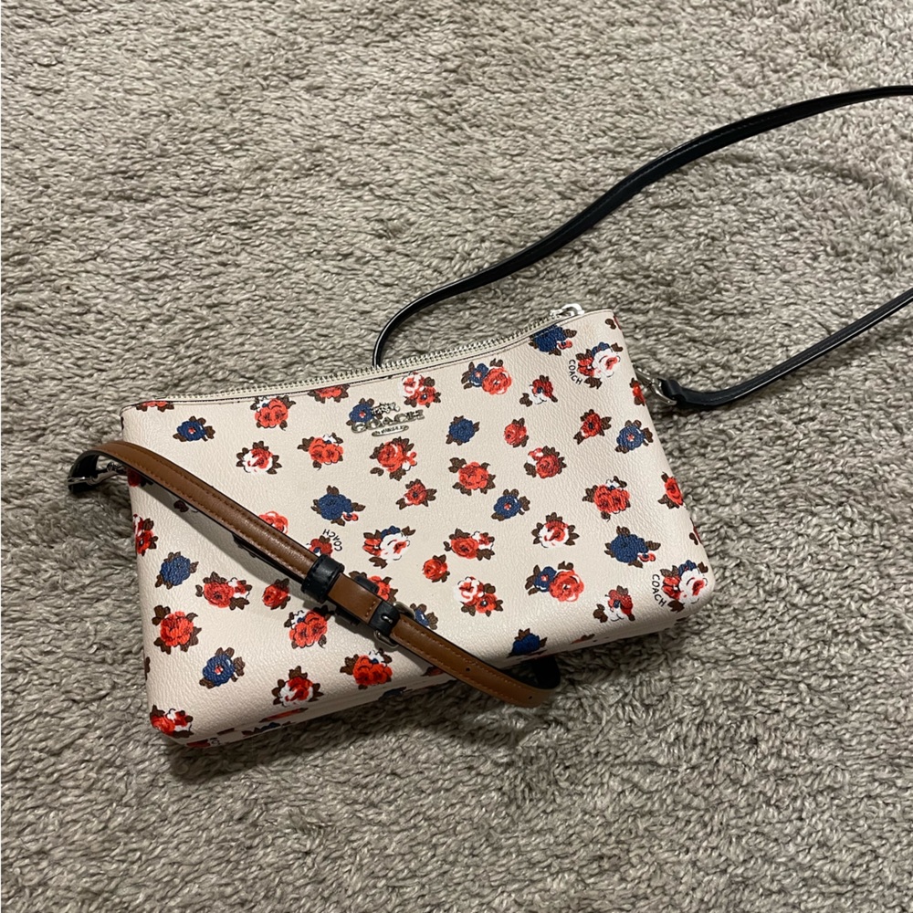 Coach floral crossbody